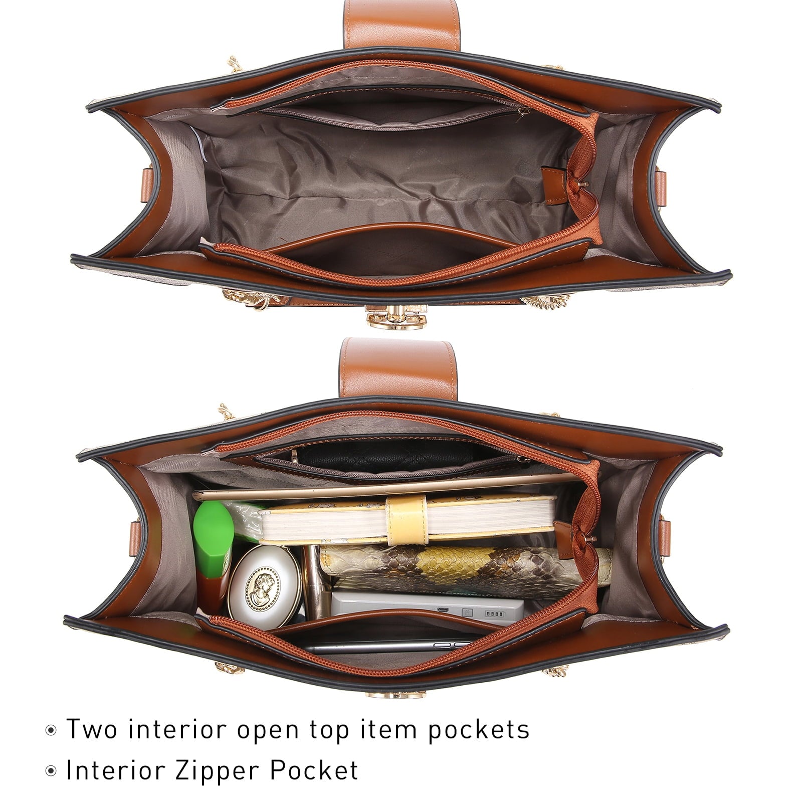 Chic Vegan Leather Hobo Handbag with Matching Clutch - Versatile Tote for Every Occasion