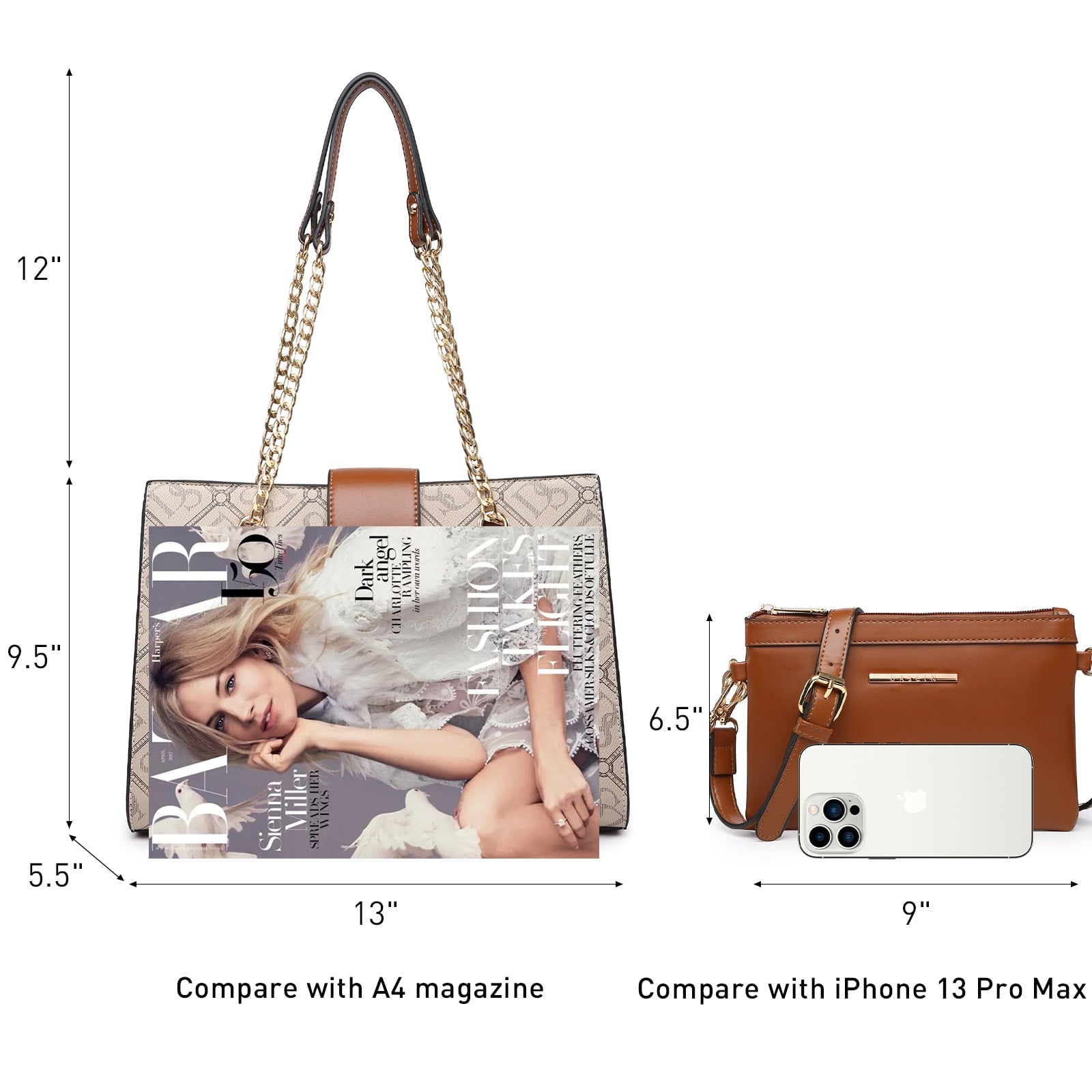 Chic Vegan Leather Hobo Handbag with Matching Clutch - Versatile Tote for Every Occasion