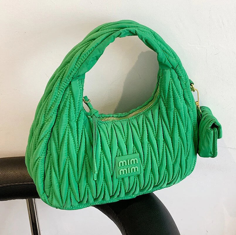 Luxury Brand Nylon Hobos Shoulder Bag for Women Handbag Clutch Purses New Design with Coin Purse