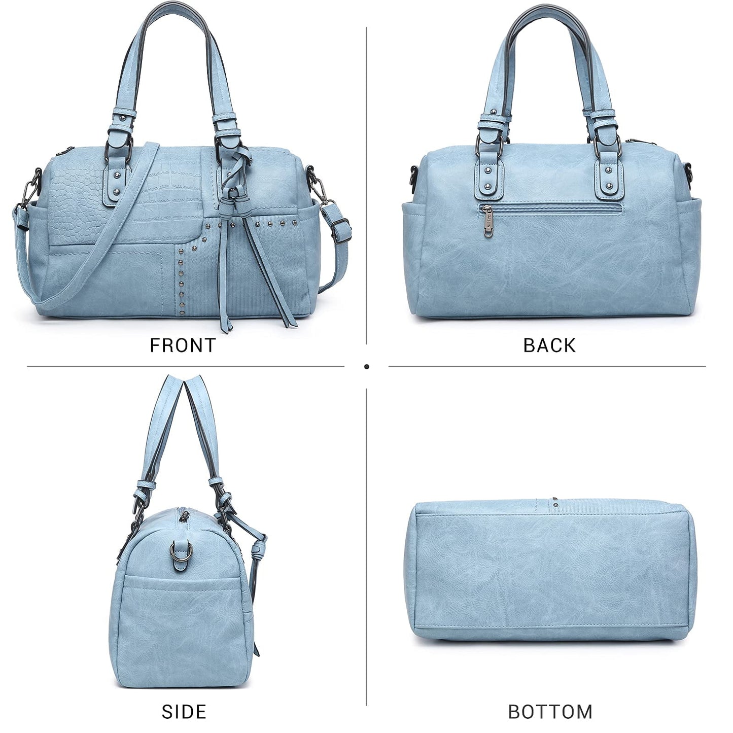 Soft Leather Barrel Bag